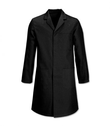 Black long lab coat for professional and students